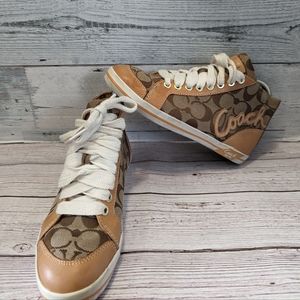 Vintage Y2K Coach Brendi Signature High Top Sneakers (A1700) 5 1/2 B / 5.5 Size